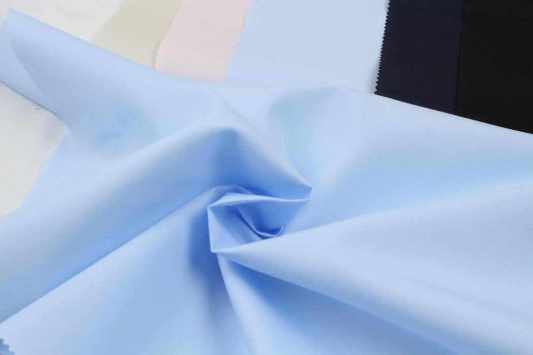 swatch-Soft Organic Cotton Poplin for Shirting - 7 Colors Available-Fabric-FabricSight