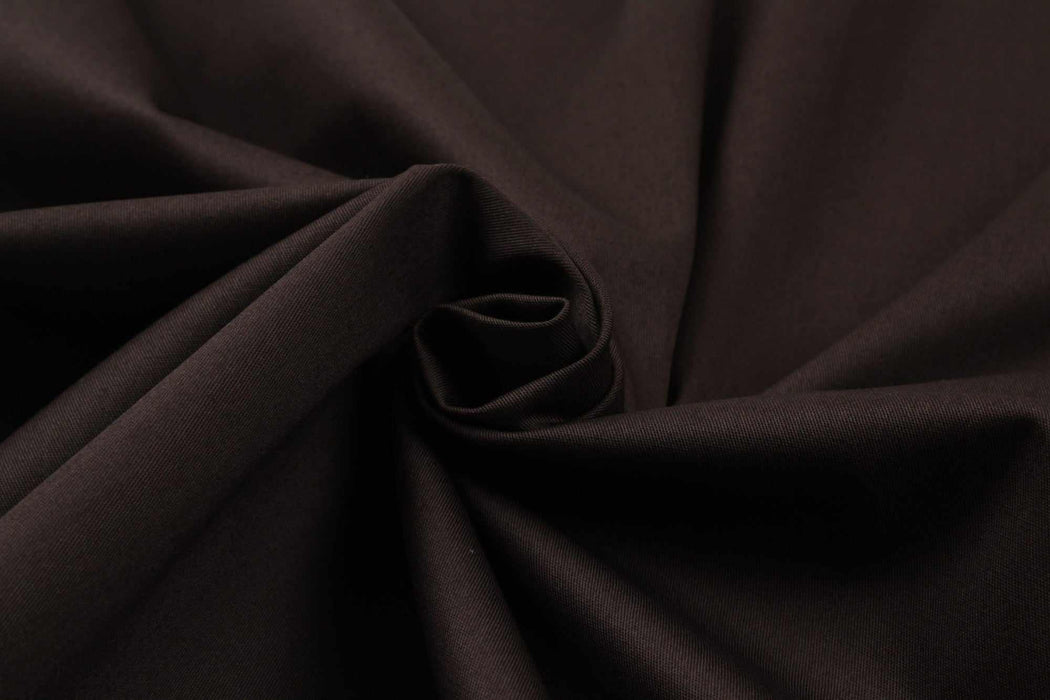 swatch-Stretch Cotton Twill for Shirting - Brown-Fabric-FabricSight