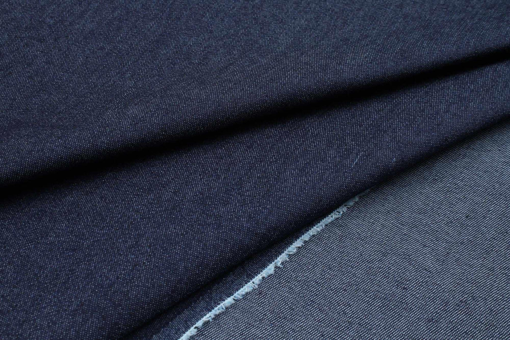 swatch-Stretch Cotton Washed Denim (+20 Colors Available)-Fabric-FabricSight