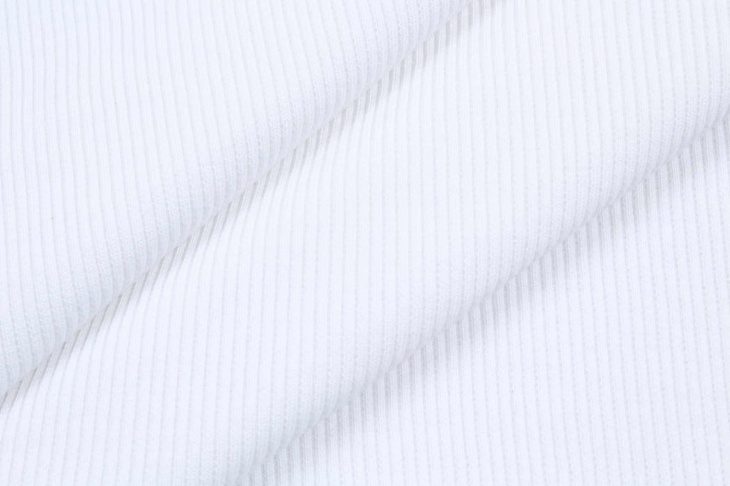 swatch-Stretch Organic Cotton Rib 2x2 for Tops - 32 Colors Available-Roll-FabricSight