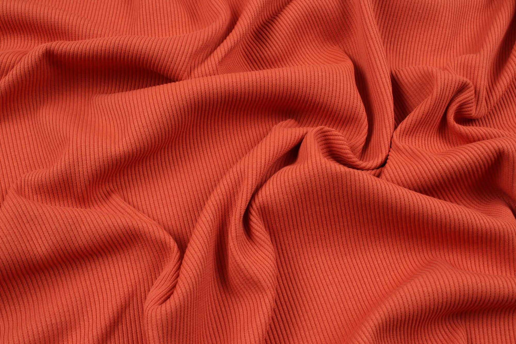 swatch-Stretch Organic Cotton Rib 2x2 for Tops - 32 Colors Available-Roll-FabricSight