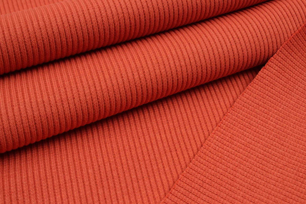 swatch-Stretch Organic Cotton Rib 2x2 for Tops - 32 Colors Available-Roll-FabricSight