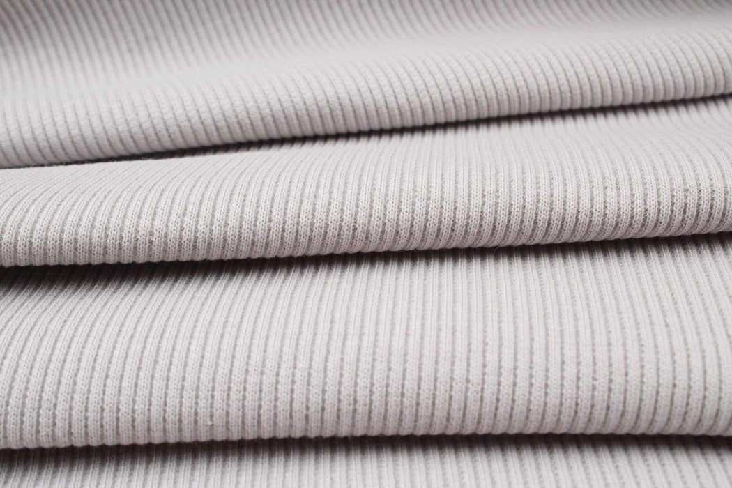 swatch-Stretch Organic Cotton Rib 2x2 for Tops - 32 Colors Available-Roll-FabricSight