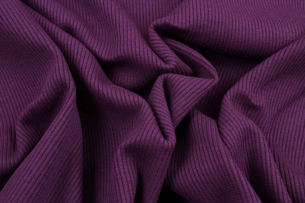 swatch-Stretch Organic Cotton Rib 2x2 for Tops - 32 Colors Available-Roll-FabricSight
