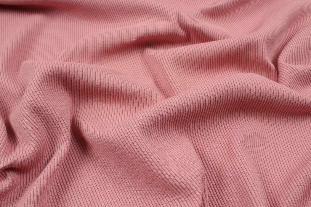 swatch-Stretch Organic Cotton Rib 2x2 for Tops - 32 Colors Available-Roll-FabricSight