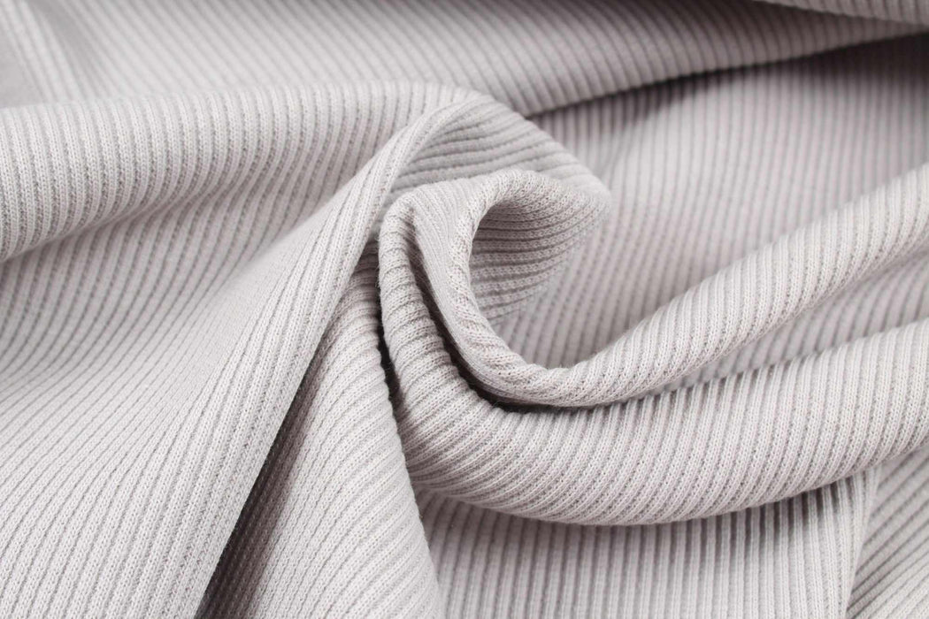 swatch-Stretch Organic Cotton Rib 2x2 for Tops - 32 Colors Available-Roll-FabricSight