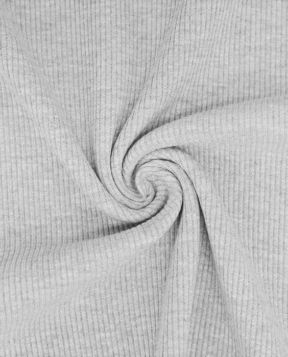 swatch-Stretch Organic Cotton Rib 2x2 for Tops - 32 Colors Available-Roll-FabricSight
