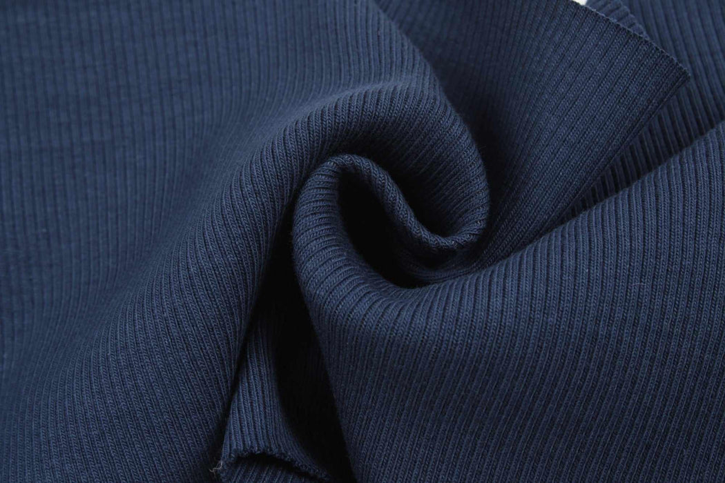 swatch-Stretch Organic Cotton Rib 2x2 for Tops - 32 Colors Available-Roll-FabricSight