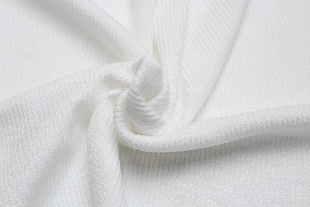 swatch-Stretch Viscose 2x1 Rib - 6 colors available-Fabric-FabricSight