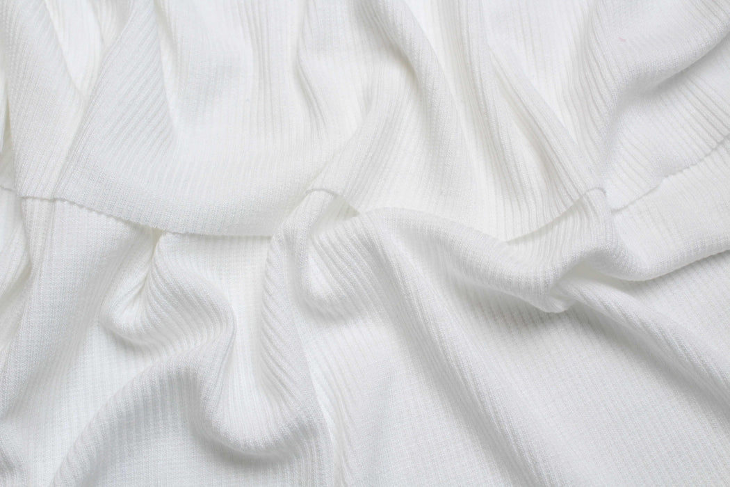 swatch-Stretch Viscose 2x1 Rib - 6 colors available-Fabric-FabricSight