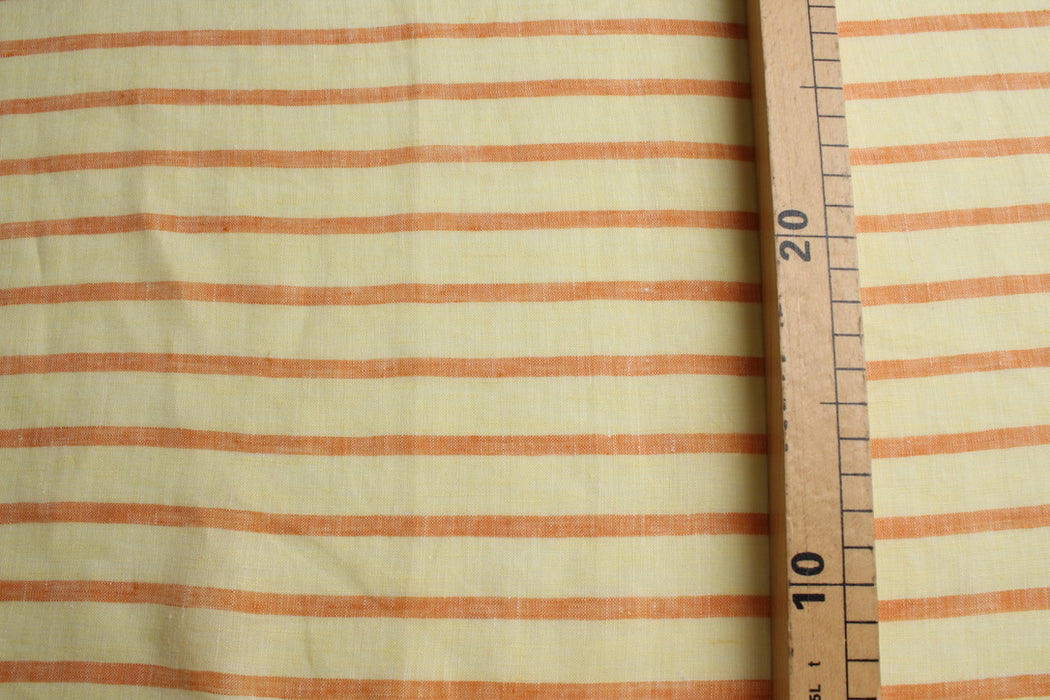 swatch-Stripes Washed Linen-Fabric-FabricSight