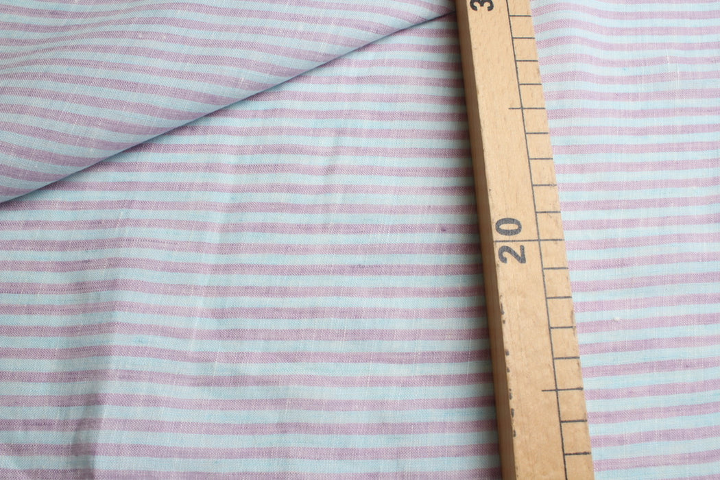 swatch-Stripes Washed Linen-Fabric-FabricSight