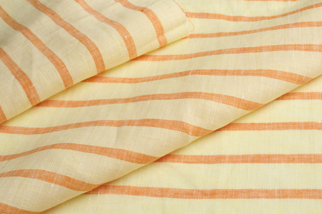 swatch-Stripes Washed Linen-Fabric-FabricSight