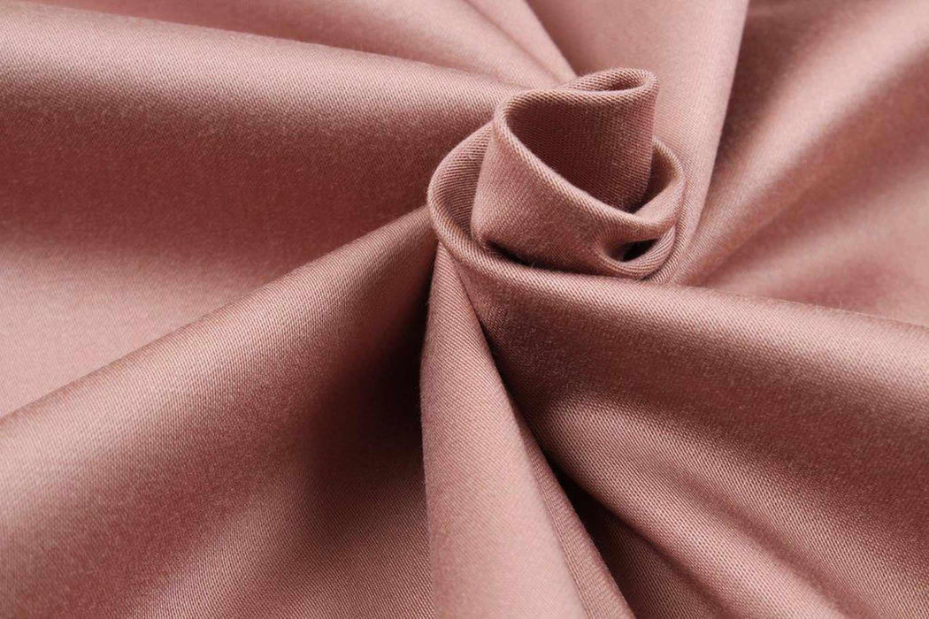 swatch-TENCEL COTTON SATIN 280 GSM - Stretch - Dust Pink-Fabric-FabricSight