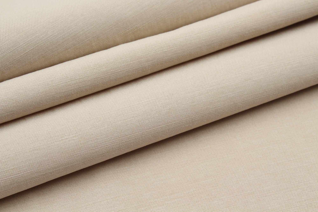 swatch-Tencel Cotton Linen Twill for Light Jackets and Trousers-Fabric-FabricSight