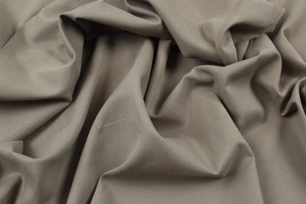 swatch-Tencel Cotton Linen Twill for Light Jackets and Trousers-Fabric-FabricSight