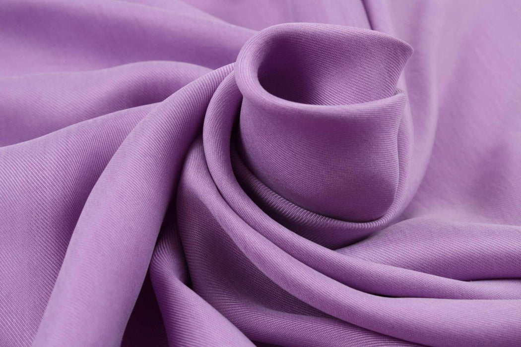 swatch-Vegan Cupro Soft Twill, Vegan certified - CARMELA (+40 Colors)-Fabric-FabricSight