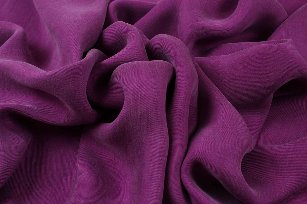 swatch-Vegan Cupro Soft Twill, Vegan certified - CARMELA (+40 Colors)-Fabric-FabricSight