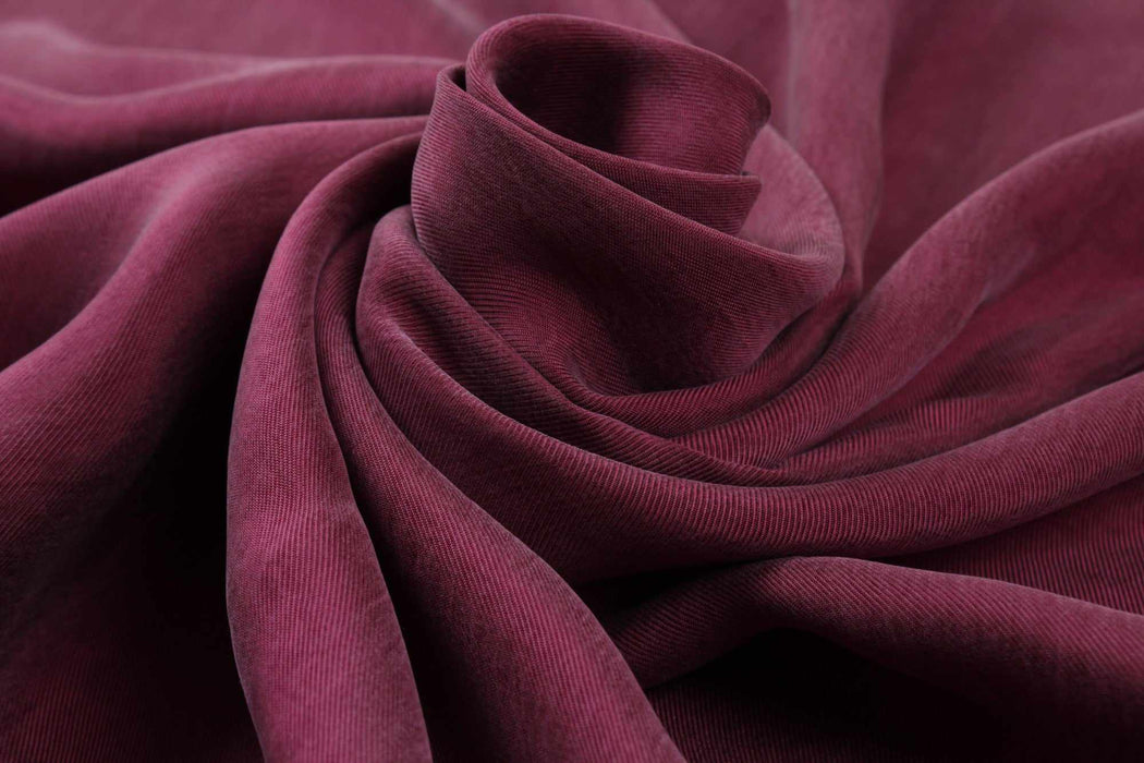 swatch-Vegan Cupro Soft Twill, Vegan certified - CARMELA (+40 Colors)-Fabric-FabricSight