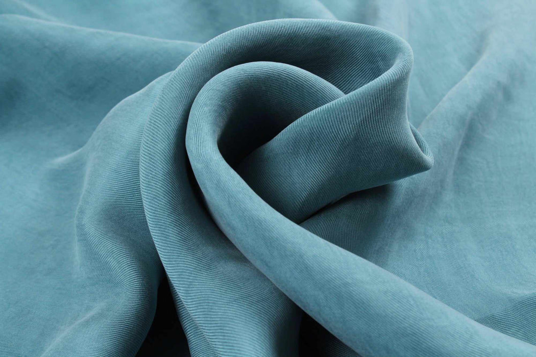 swatch-Vegan Cupro Soft Twill, Vegan certified - CARMELA (+40 Colors)-Fabric-FabricSight