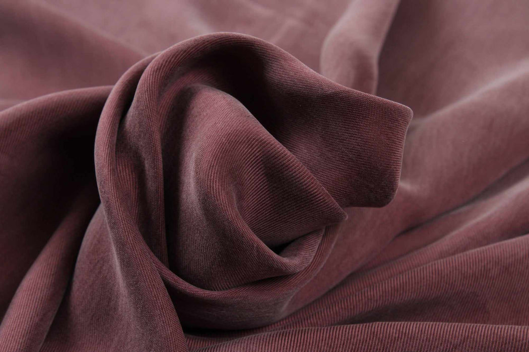 swatch-Vegan Cupro Soft Twill, Vegan certified - CARMELA (+40 Colors)-Fabric-FabricSight