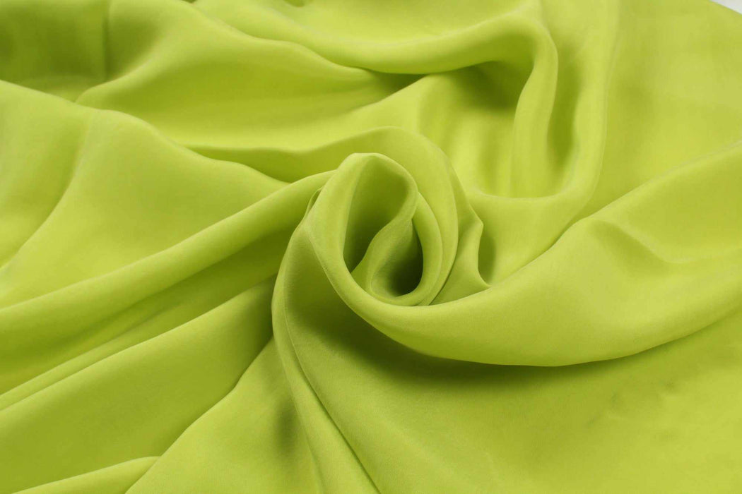 swatch-Vegan silk - Cupro Satin - SCARLET (+50 Colors Available)-Fabric-FabricSight