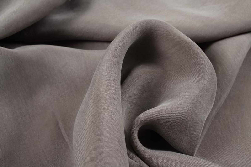 swatch-Vegan silk - Cupro Satin - SCARLET (+50 Colors Available)-Fabric-FabricSight