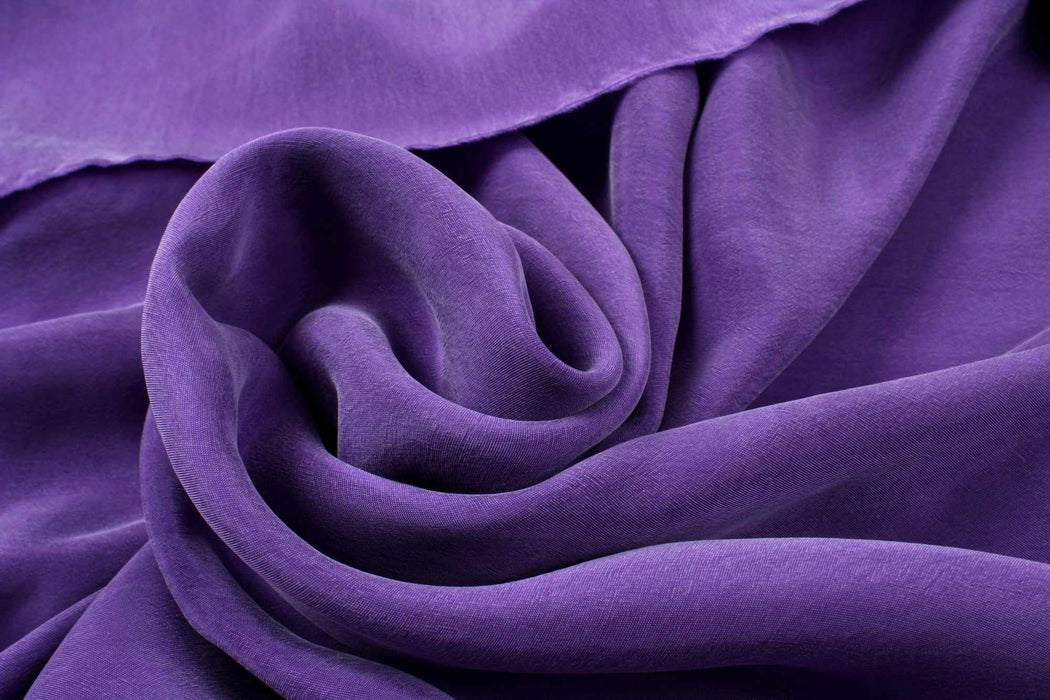 swatch-Vegan silk - Cupro Satin - SCARLET (+50 Colors Available)-Fabric-FabricSight