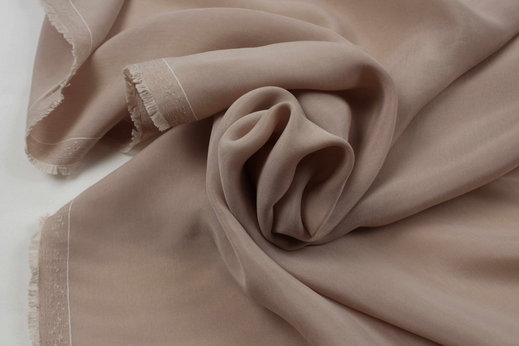 swatch-Vegan silk - Cupro Satin - SCARLET (+50 Colors Available)-Fabric-FabricSight