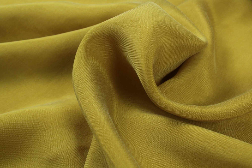 swatch-Vegan silk - Cupro Satin - SCARLET (+50 Colors Available)-Fabric-FabricSight