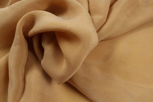 Ice Coffe Beige Vegan silk - Cupro SCARLET - remnant-Remnant-FabricSight