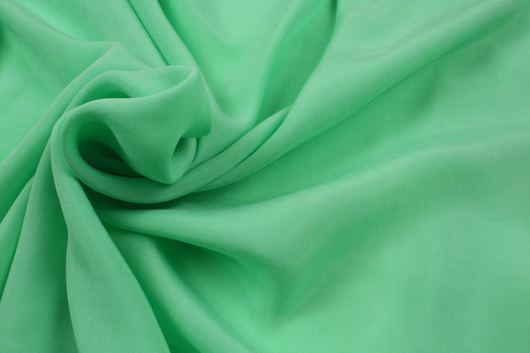 swatch-Vegan silk - Cupro Satin - SCARLET (+50 Colors Available)-Fabric-FabricSight