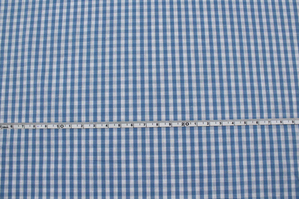 swatch-Vichy Cotton - Rustic Look - Small and Medium Checks-Fabric-FabricSight