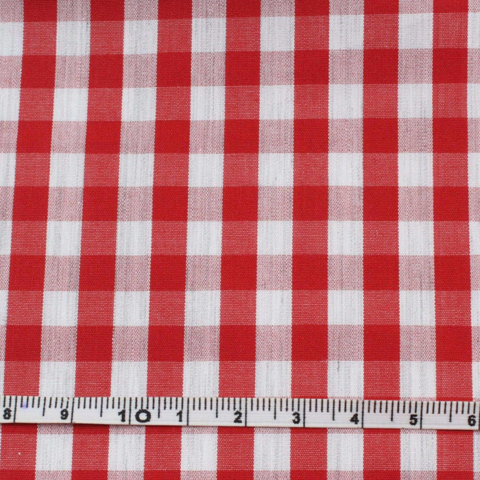 swatch-Vichy Cotton - Rustic Look - Small and Medium Checks-Fabric-FabricSight
