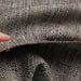 swatch-Virgin Wool & Cotton Herringbone Coating – Yarn Dyed – Grey & Brown Mélange-Fabric-FabricSight