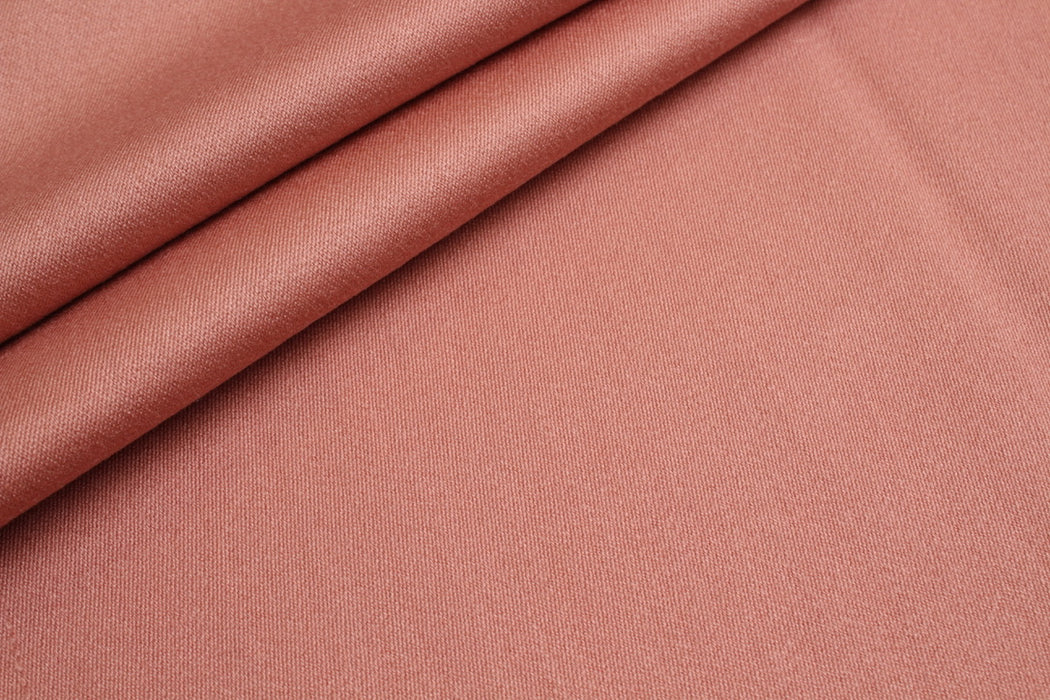 swatch-Virgin Wool with Tencel Fabric for Trousers and Blazers - Dark Coral-Fabric-FabricSight