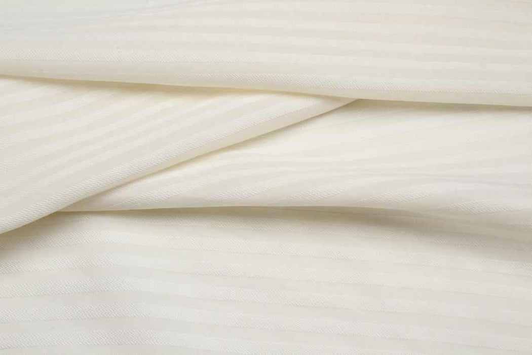 swatch-Viscose-Cotton Fine Stripe Gauze, Off-White-Fabric-FabricSight