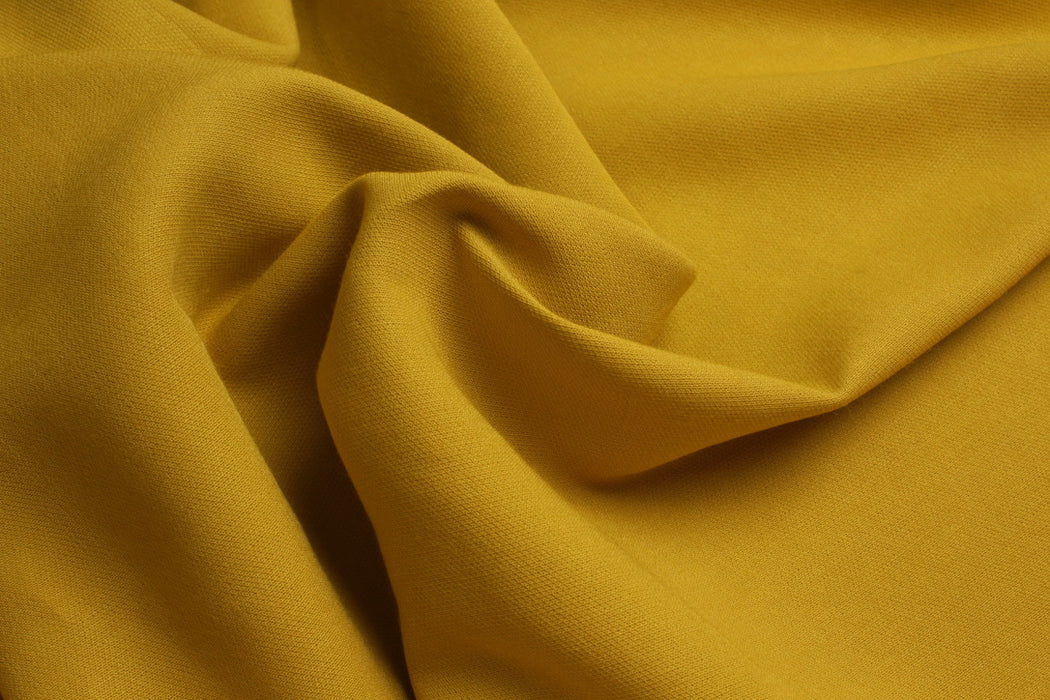 swatch-Viscose-Linen Dobby – Gold Mustard – Spanish Deadstock-Fabric-FabricSight