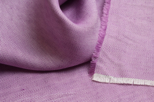 swatch-Viscose-Linen Twill – Warm Lilac – Spanish Deadstock-Fabric-FabricSight