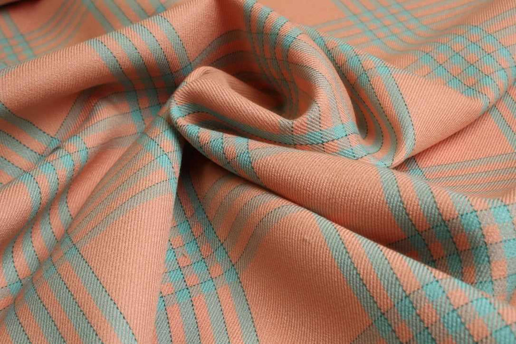 Viscose & Tencel™ Twill – Stripes and Checks – Spanish Deadstock Fabric-Fabric-FabricSight