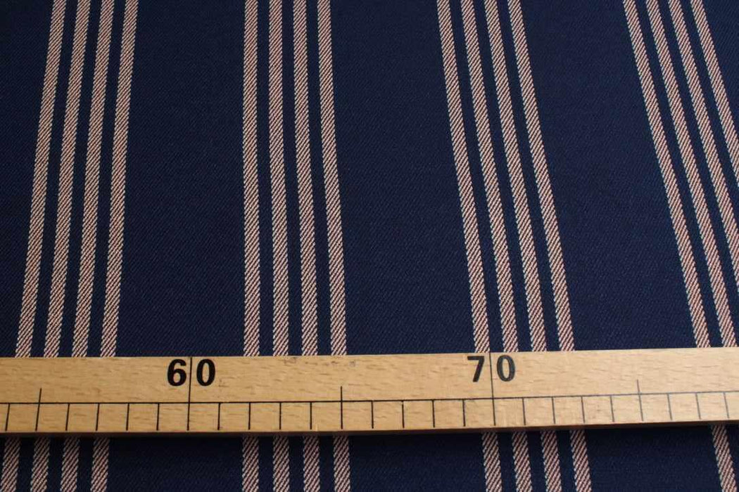 Viscose & Tencel™ Twill – Stripes and Checks – Spanish Deadstock Fabric-Fabric-FabricSight