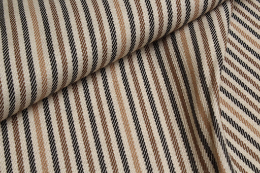 swatch-Viscose Tencel™ Twill Stripe Fabric – Spanish Deadstock-Fabric-FabricSight
