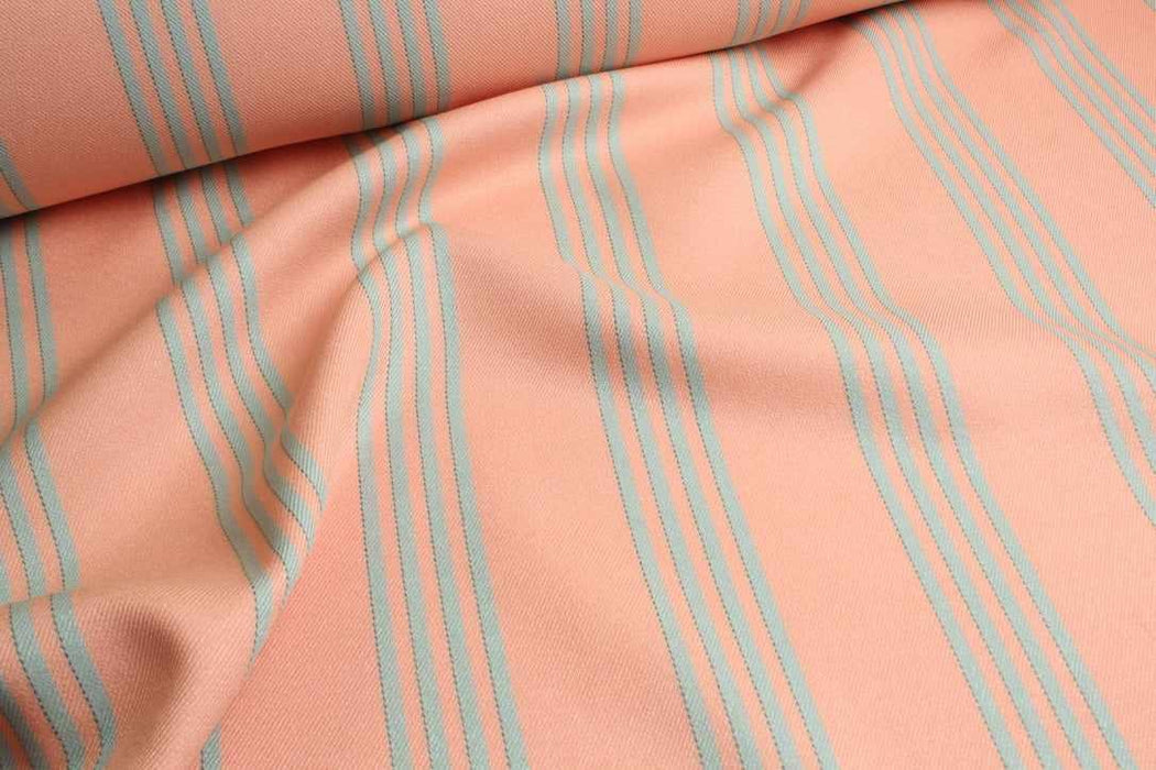 swatch-Viscose & Tencel™ Twill – Stripes and Checks – Spanish Deadstock Fabric-Fabric-FabricSight