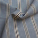 swatch-Washed Organic Cotton Shirting – Blue & Ecru Stripes-Fabric-FabricSight