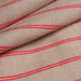 swatch-Washed organic linen natural with pink stripes-Fabric-FabricSight