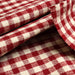 swatch-Yarn-Dyed Cotton-Linen Stretch Canvas – Red & Off-White Vichy Checks-Fabric-FabricSight