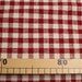 swatch-Yarn-Dyed Cotton-Linen Stretch Canvas – Red & Off-White Vichy Checks-Fabric-FabricSight