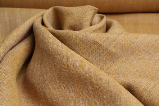 swatch-Yarn Dyed, Mid-Weight washed Linen-Fabric-FabricSight