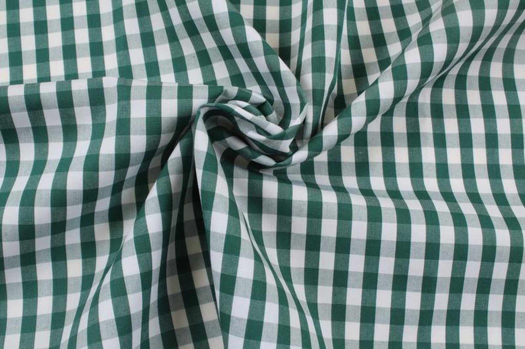 swatch-Yellow Vichy Cotton Poplin - Ne 60/2 - 8 colors stock service-Fabric-FabricSight