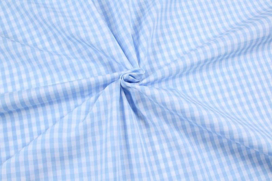 swatch-Yellow Vichy Cotton Poplin - Ne 60/2 - 8 colors stock service-Fabric-FabricSight
